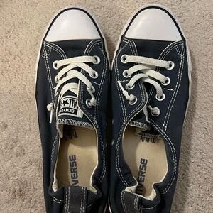 Converse All Stars Classic Navy Blue and White Low-Tops
